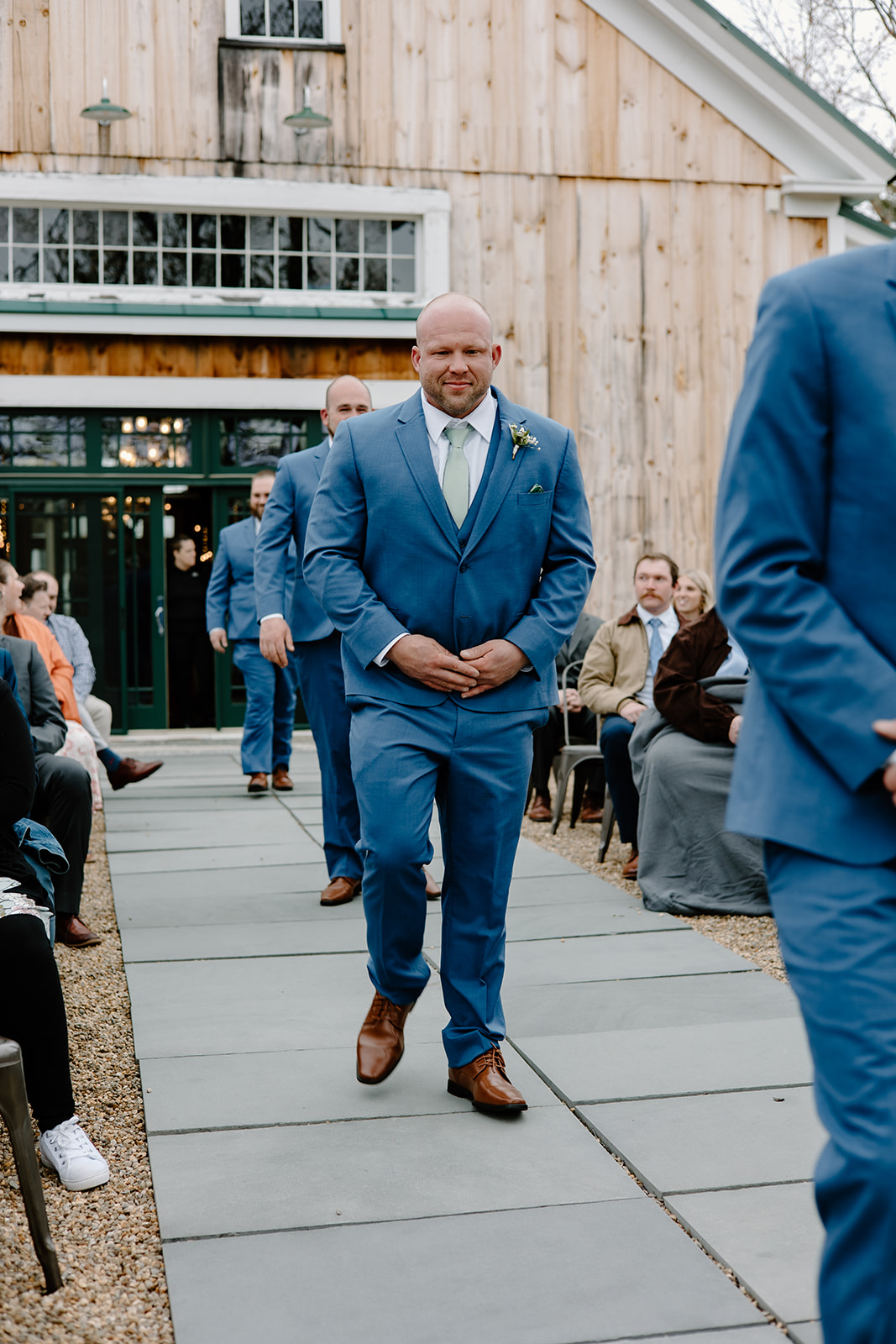 Groomsmen wedding processional.