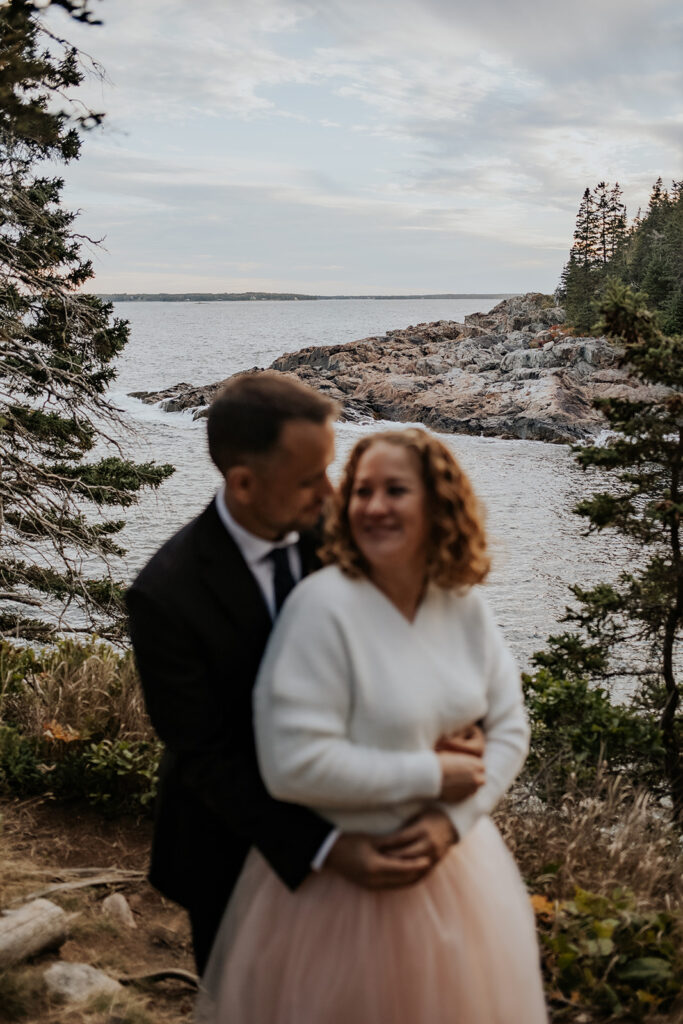 Acadia National Park, Maine engagement photos.