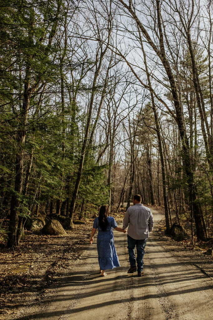 Maine engagement session.
