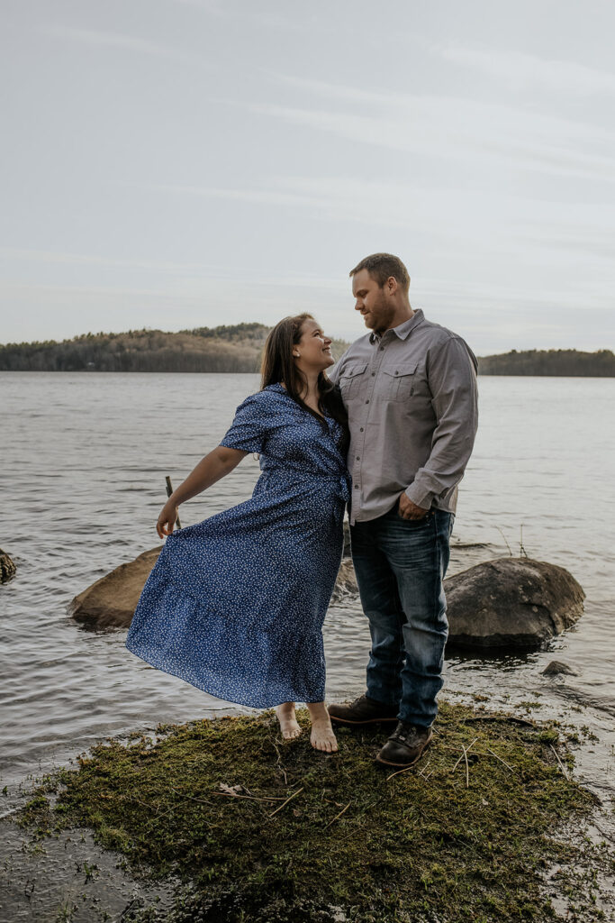 Coastal Maine engagement photoshoot.