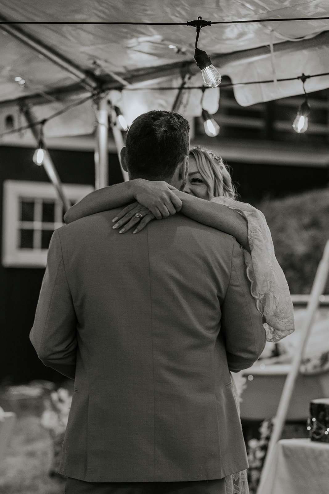 Bride and groom first dance.