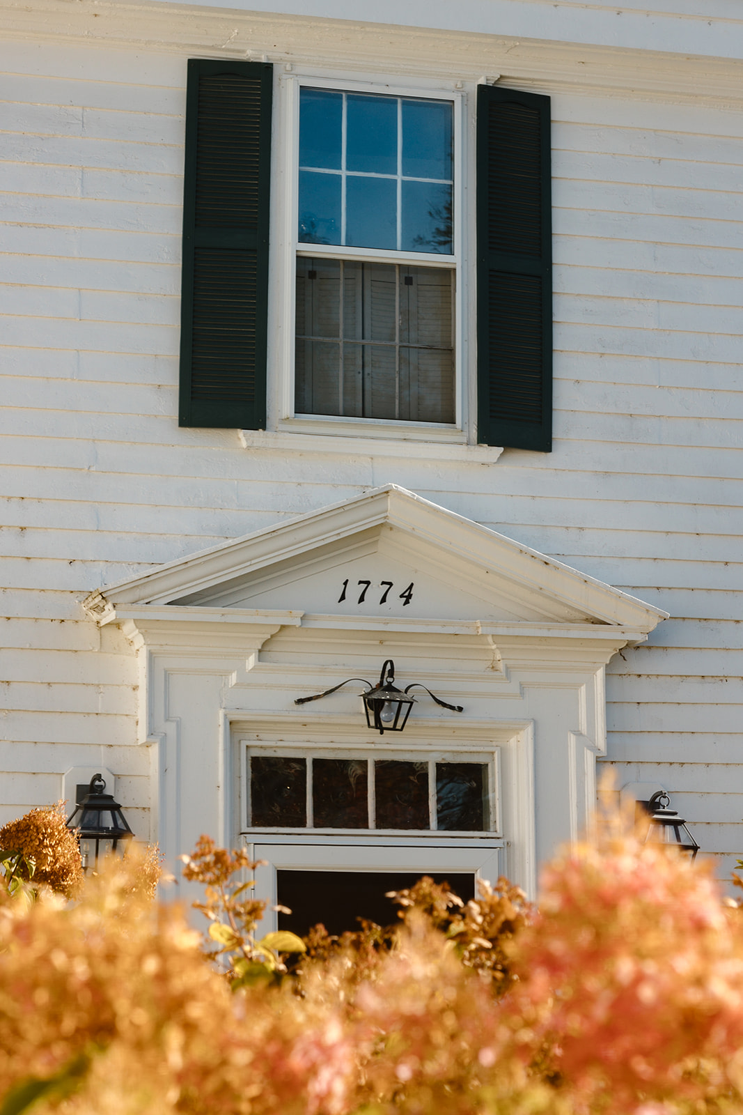 A detail photo of The 1774 Inn for a destination wedding in Maine blog.