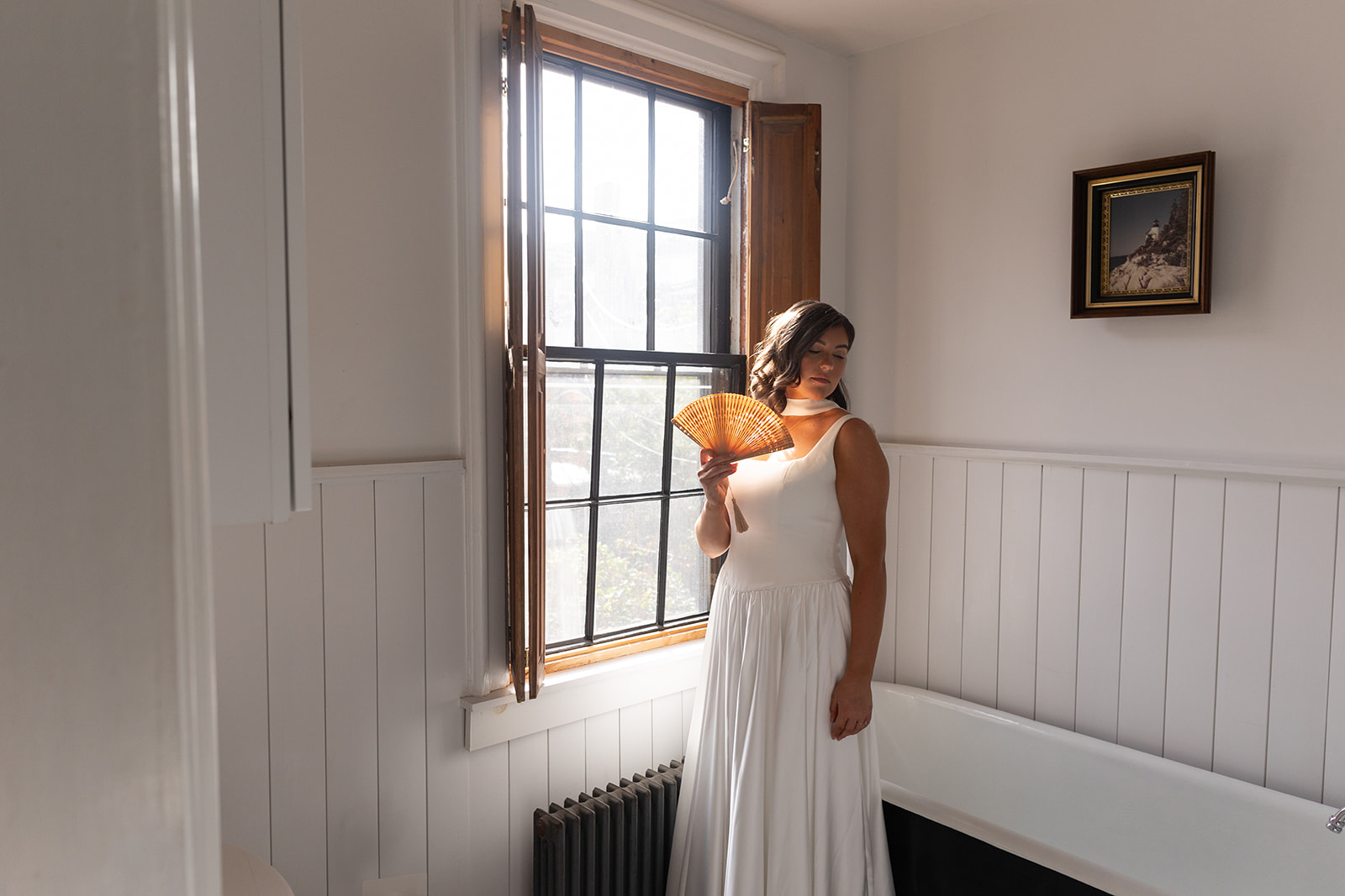 Bride getting ready for her traditional wedding